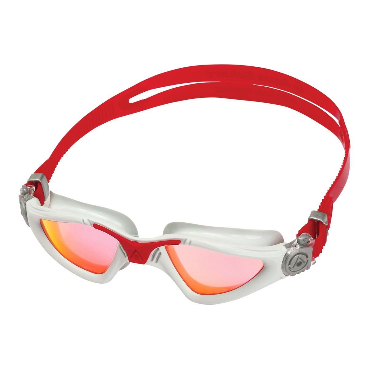 Aquasphere Schwimmbrille Kayenne Titanium Mirror weiß/rot | Brillen
