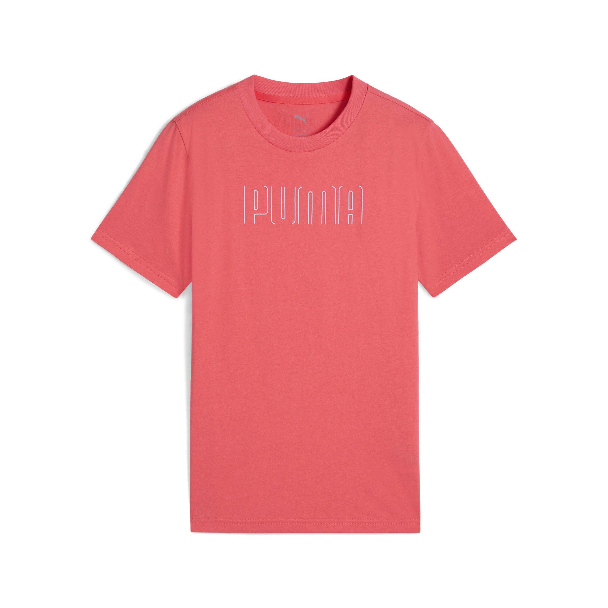 PUMA T-Shirt SPORT GRAPHIC TEE G für Jugendliche, Gummiprint-Applikation, Kurzarmdesign