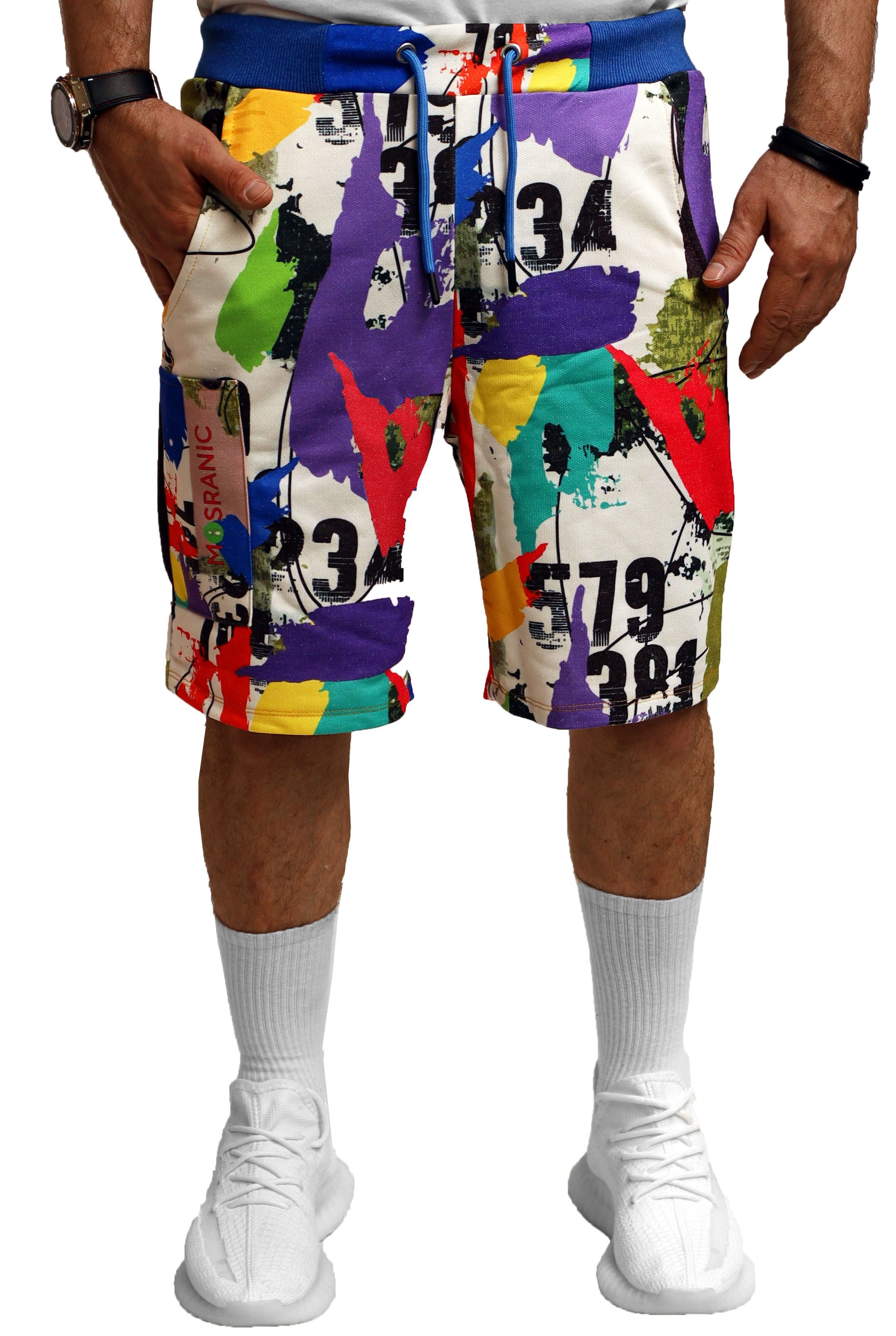 RMK Shorts Herren Short Sweatshorts kurze Hose Sommer Bermuda mit Print Ela günstig online kaufen