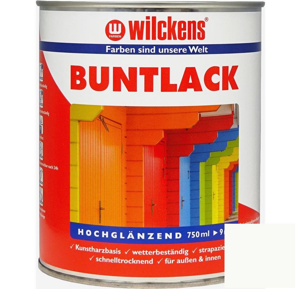 Thumbnail - Wilckens Farben Kunstharzlack Buntlack Lack, hochglänzend, Reinweiß RAL 9010, 750 ml