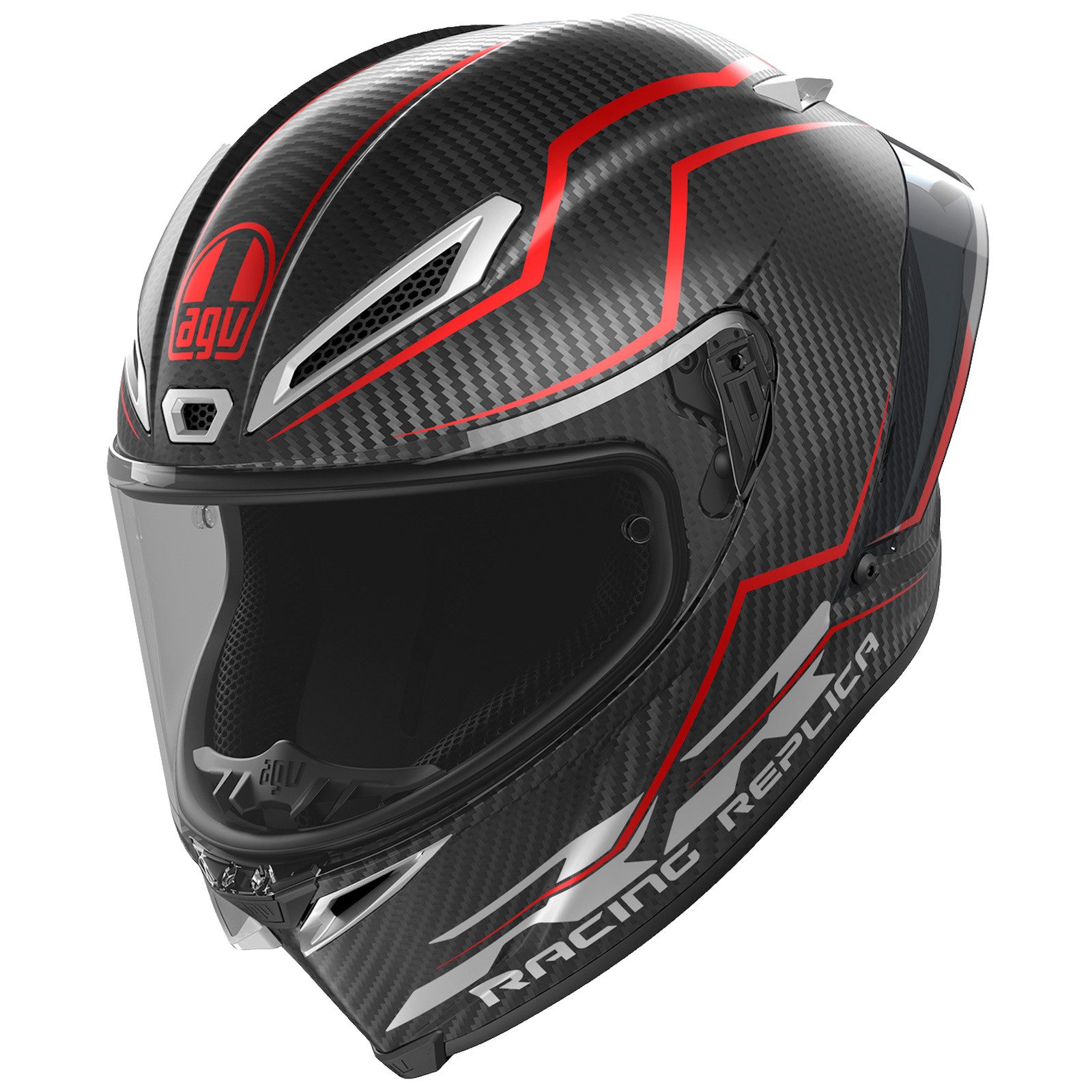AGV Motorradhelm AGV Pista GP RR Integralhelm Performante carbon / rot (1er Set)