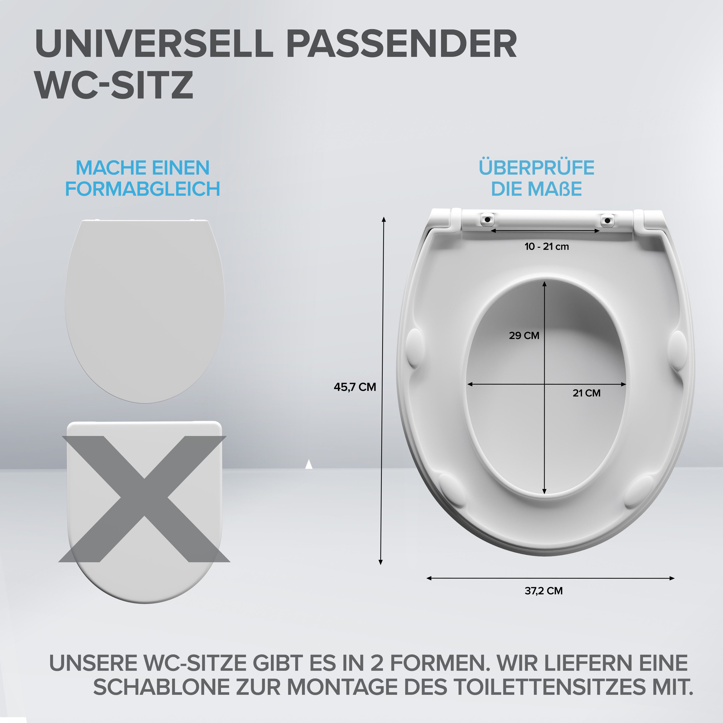 ovimar WC-Sitz (1-St), aus Duroplast in Weiß zur