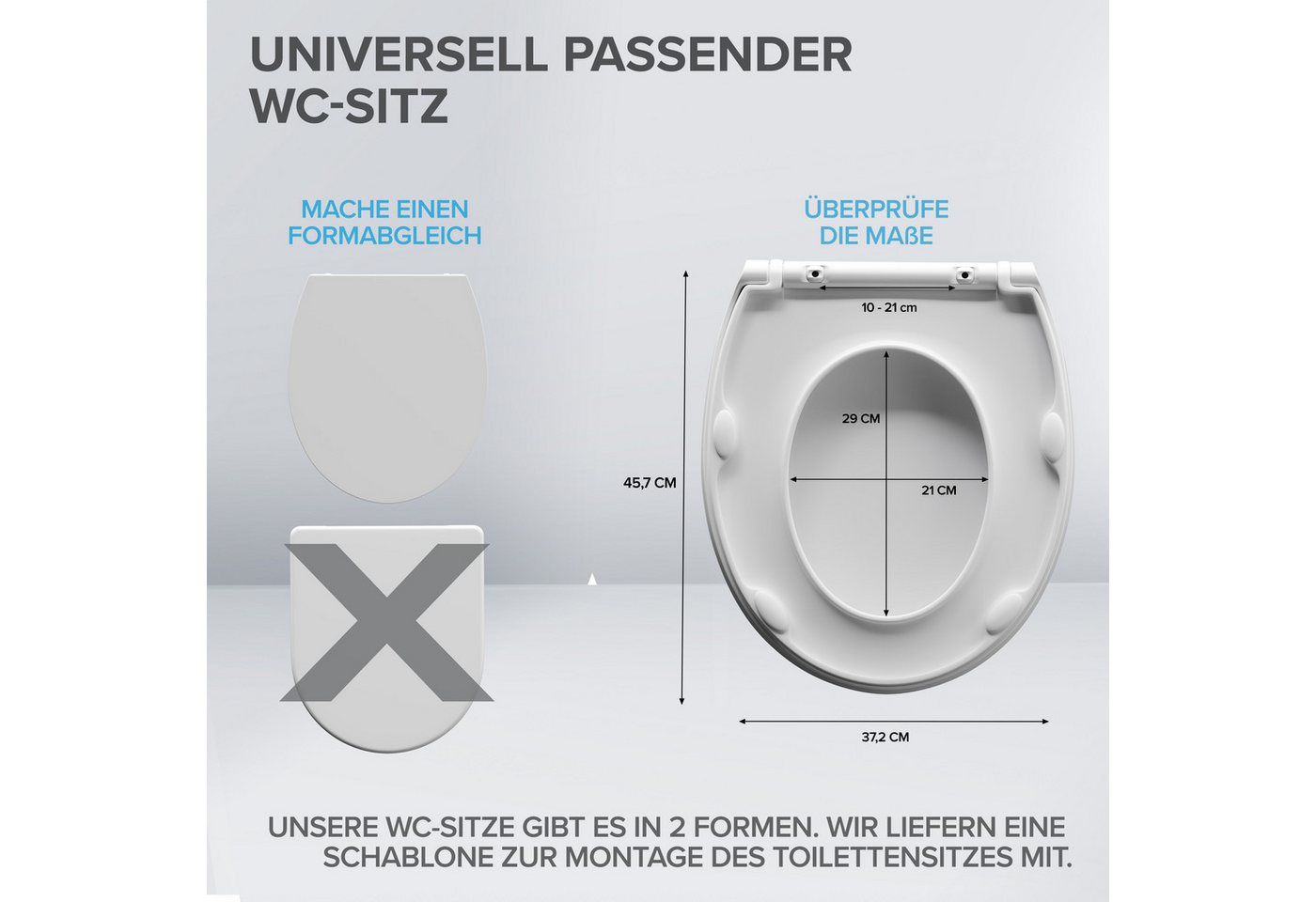 Thumbnail - ovimar WC-Sitz (1-St), aus Duroplast in Weiß zur