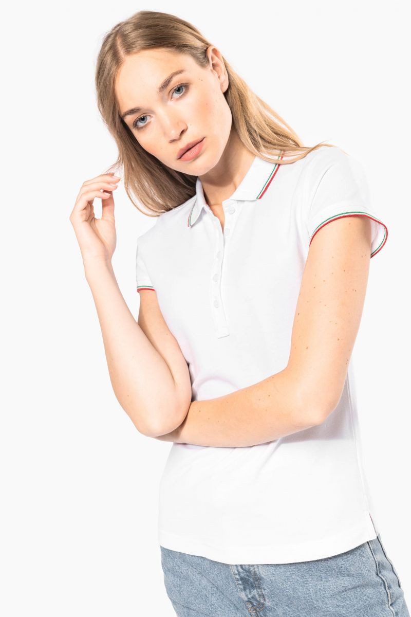 Kariban Poloshirt Damen Piqué Poloshirt Kurzarm