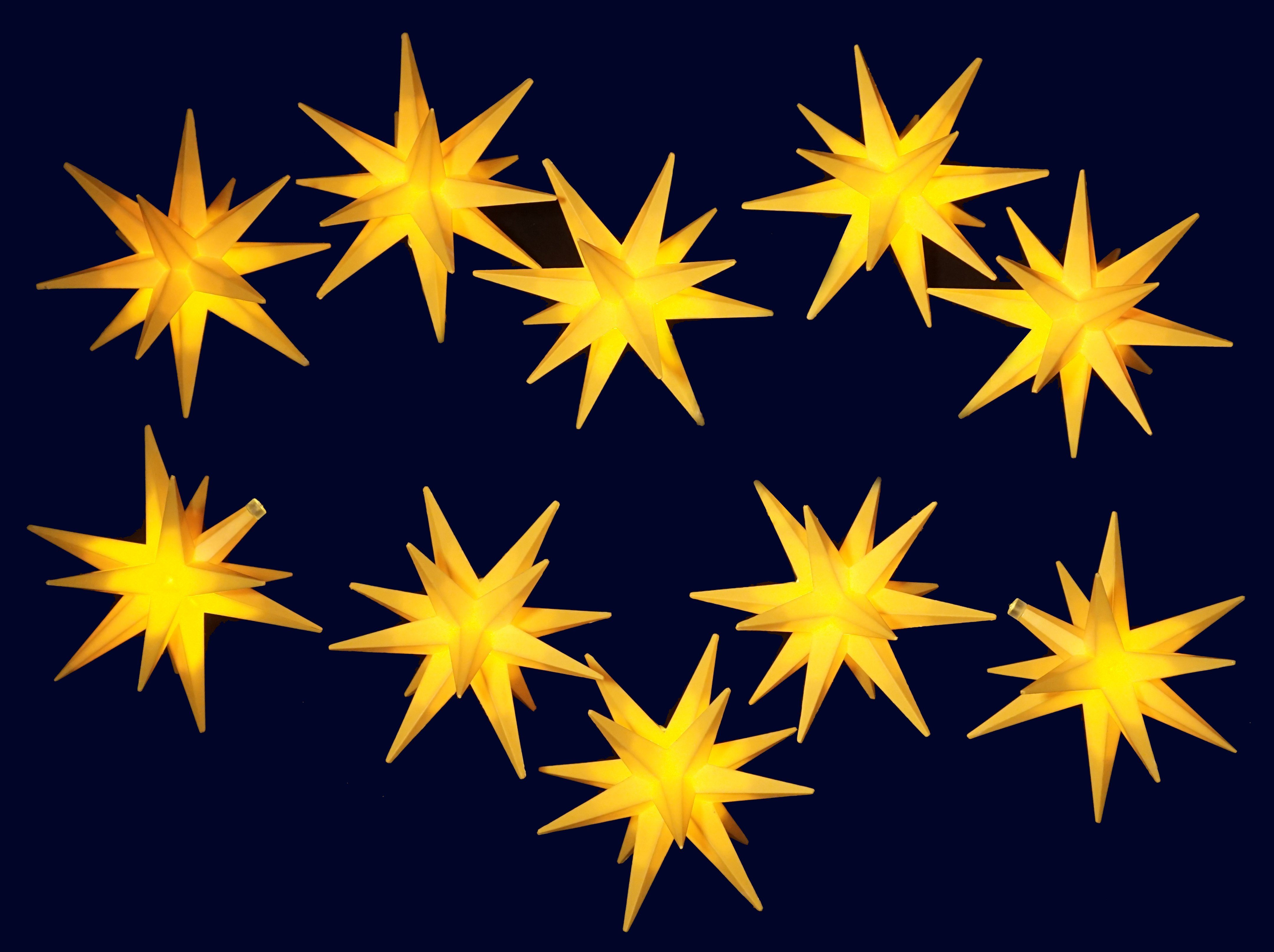 Guru-Shop LED-Stern für außen Sternenkette, Lichterkette mit 10x LED.., LED günstig online kaufen