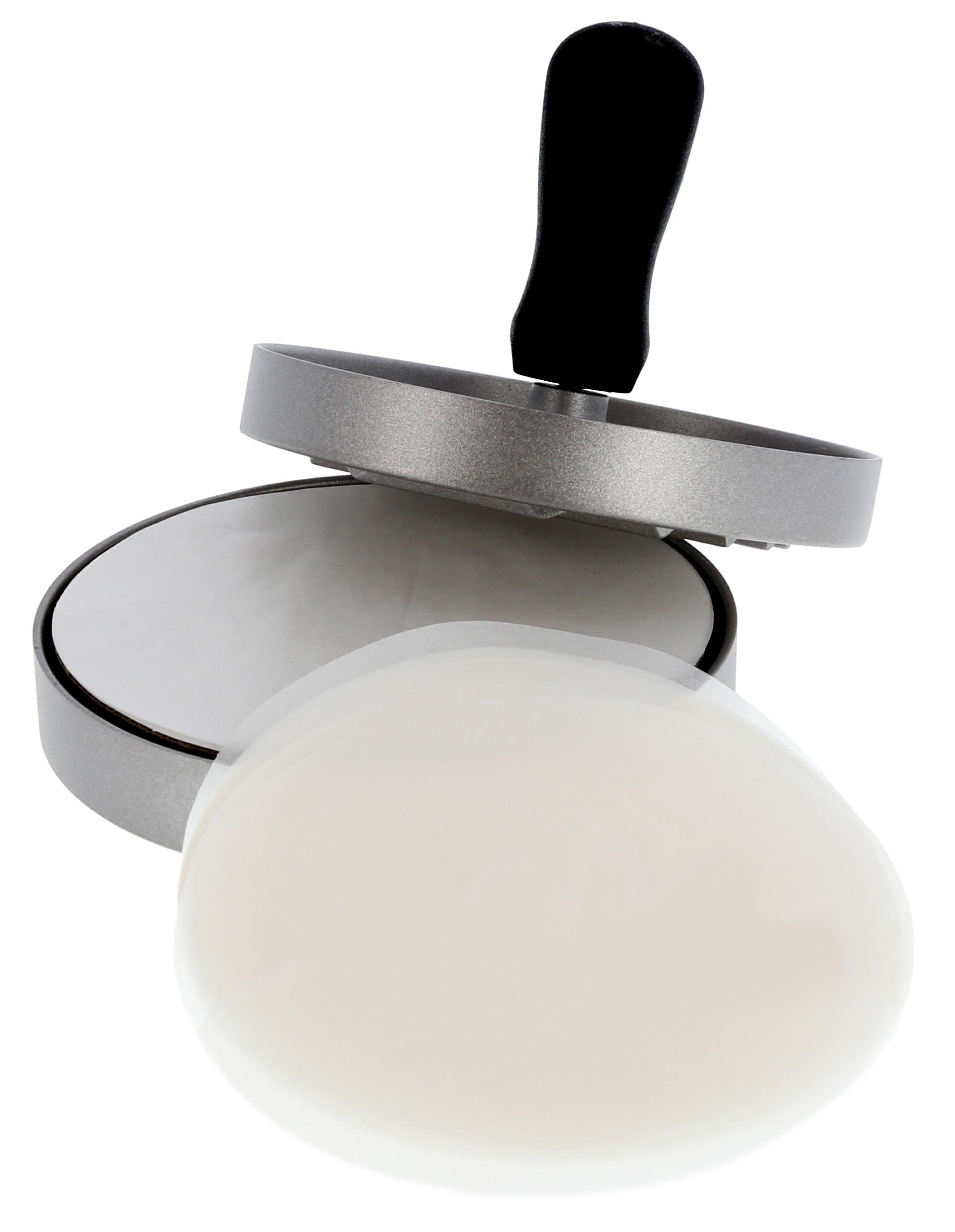 Lantelme Burgerpresse mit 50 St. Antihaftpapier Hamburger petty maker Presse Hamburgermaker, Hamburgerpresse Aluguß mit Kunststoffgriff spülmaschinenfest