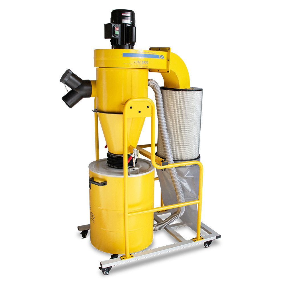 Absauganlage ABZ-1800 Y-Adapter Zyklonabsaugung 230V Reinluft-Absaugung 1150m³/h