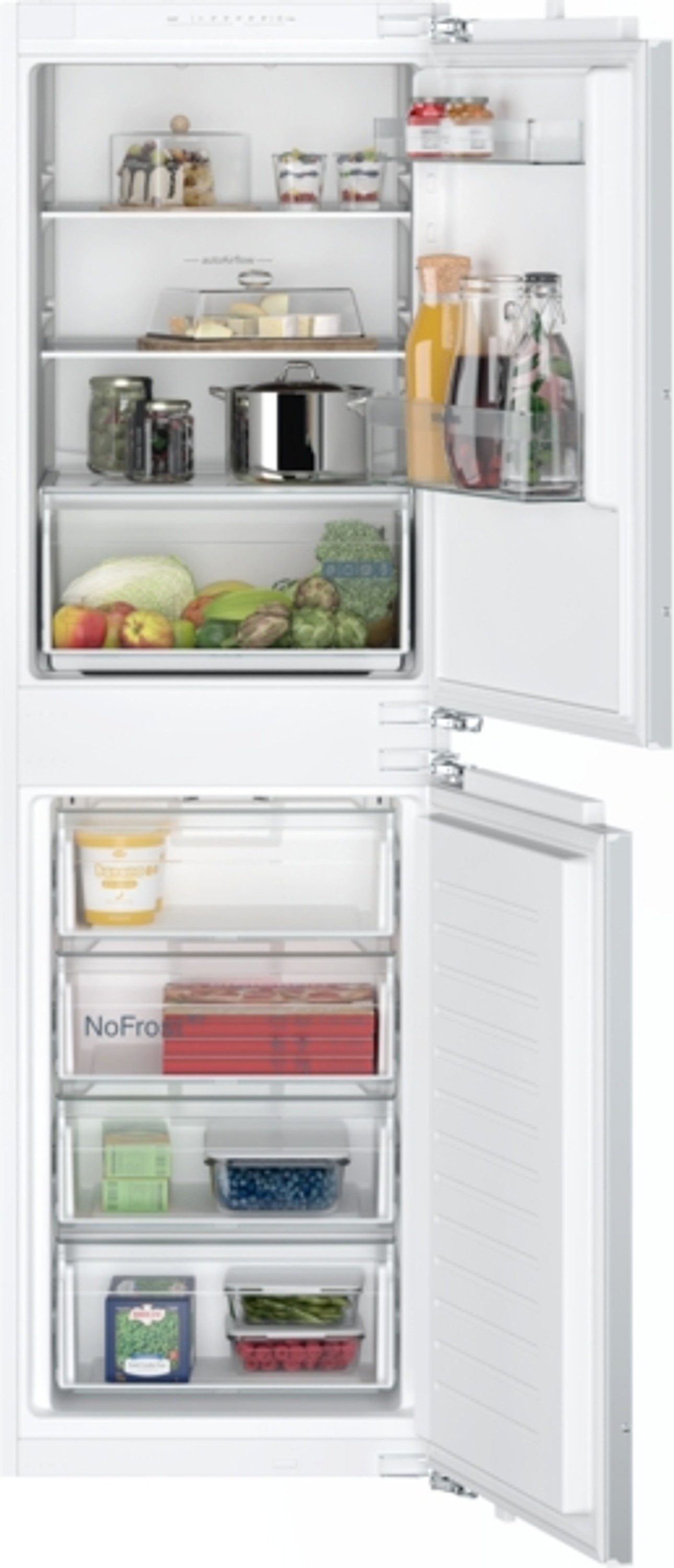 SIEMENS Einbaukühlgefrierkombination iQ100 KI85NNFE0, 177.2 cm hoch, 54.1 cm breit