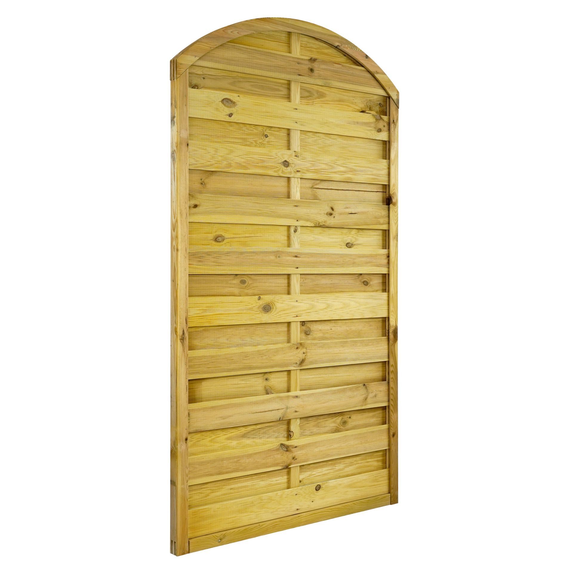 GartenLand Zaun Dichtzaun Vario gebogen Kiefernholz – Kesseldruckimprägniert, (Set, Ohne Pfosten)