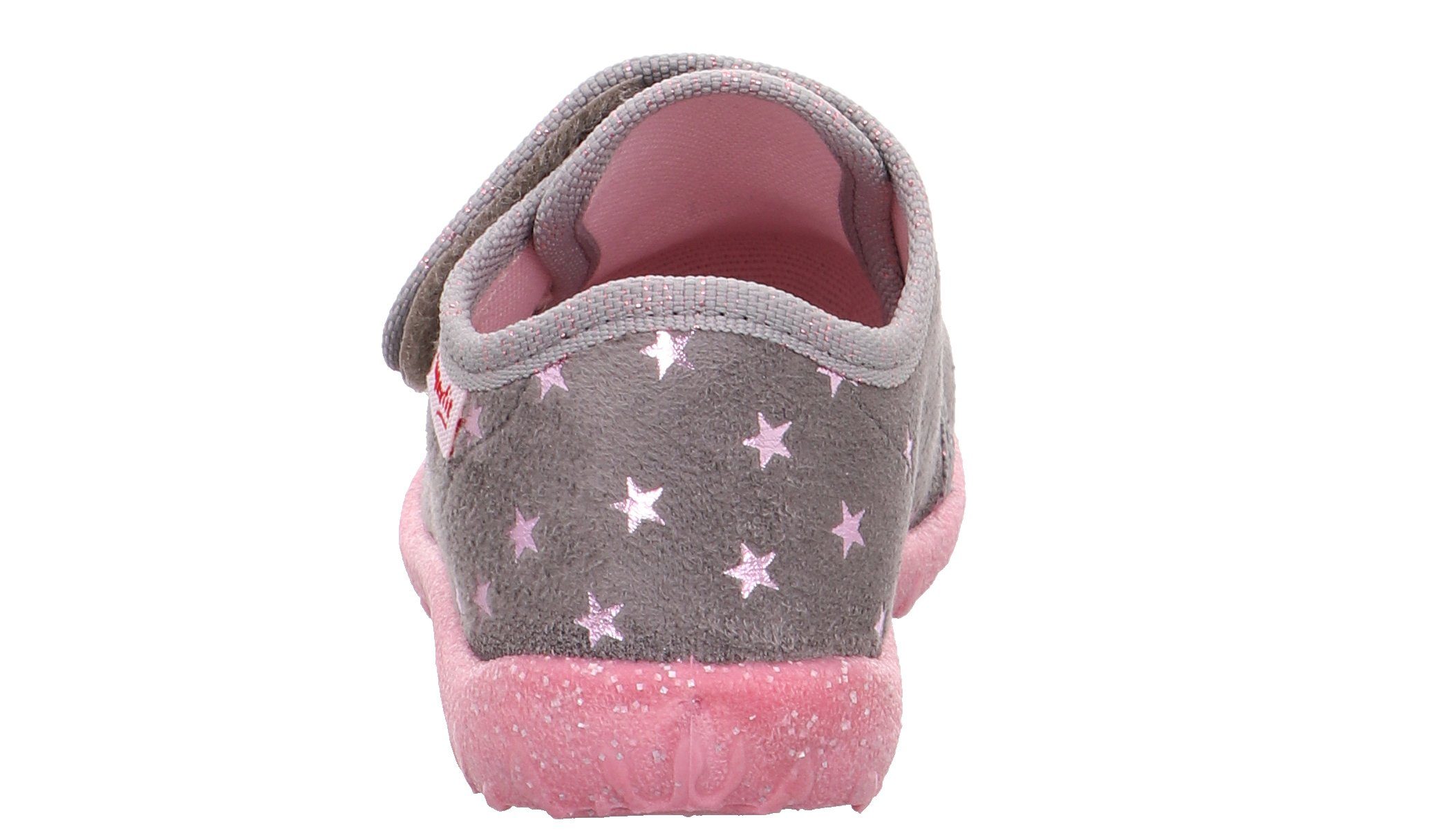 Superfit SPOTTY, WMS: mittel Hausschuh Klettschuh, Kindergarten Schuh mit Motiv, Größenschablone zum Download