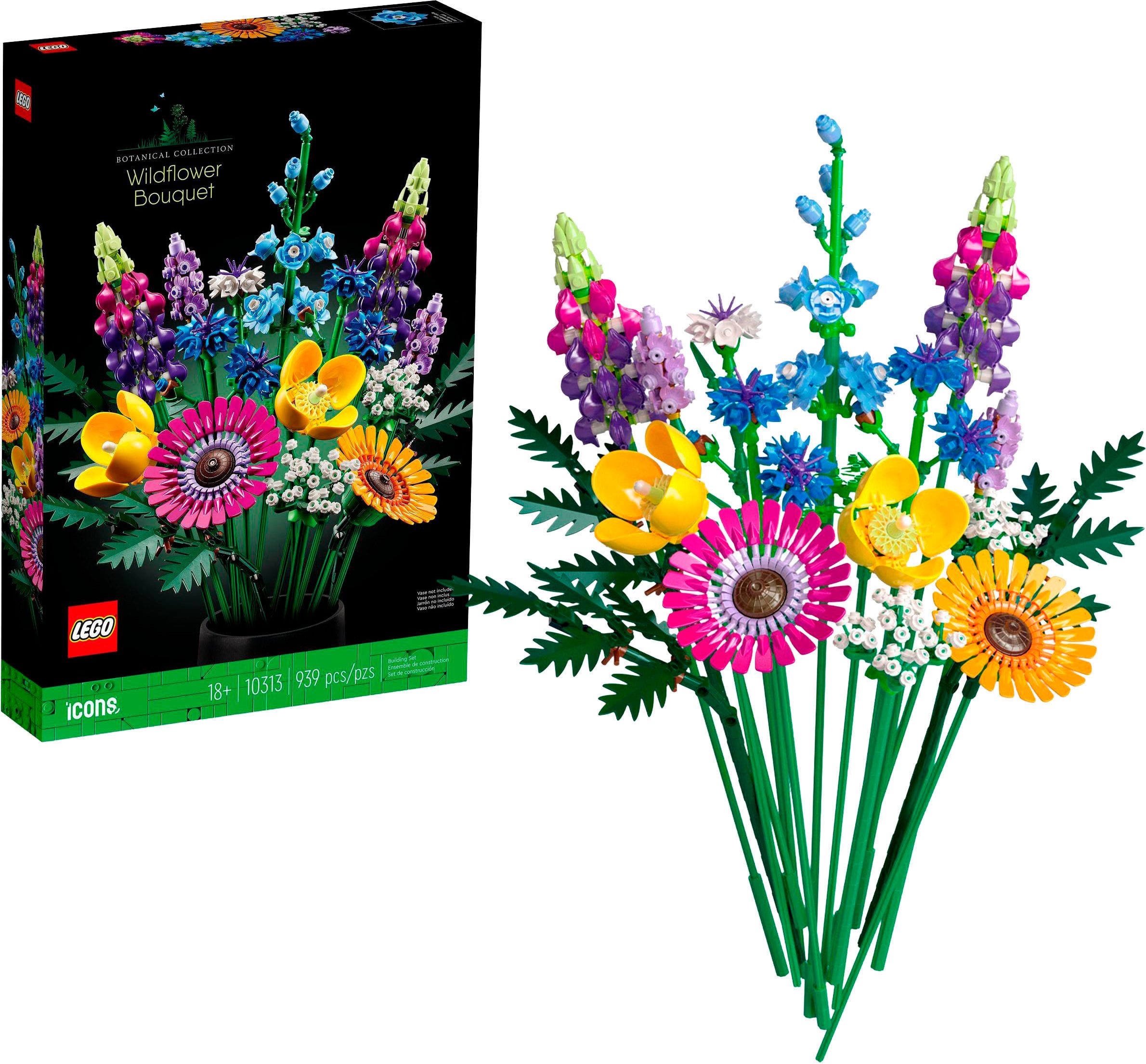 LEGO® Wildblumenstrauß (10313), LEGO Botanicals Konstruktionsspielsteine, (939 St), Made in Europe