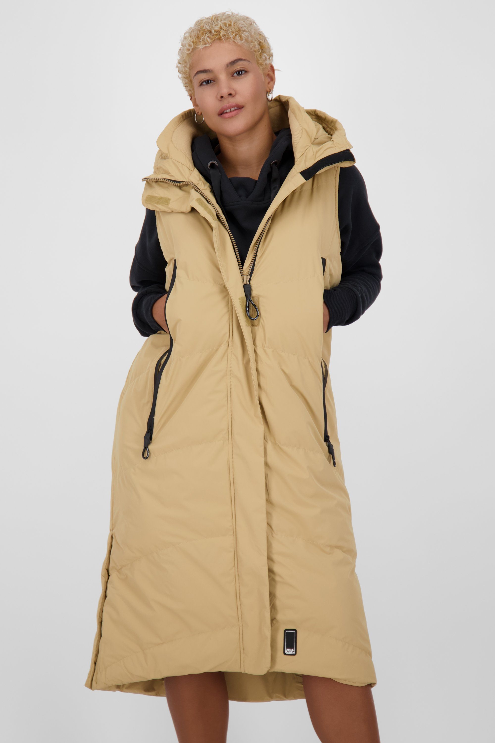 Vest JuneAK Alife Steppweste Steppweste sepia A & Kickin Damen