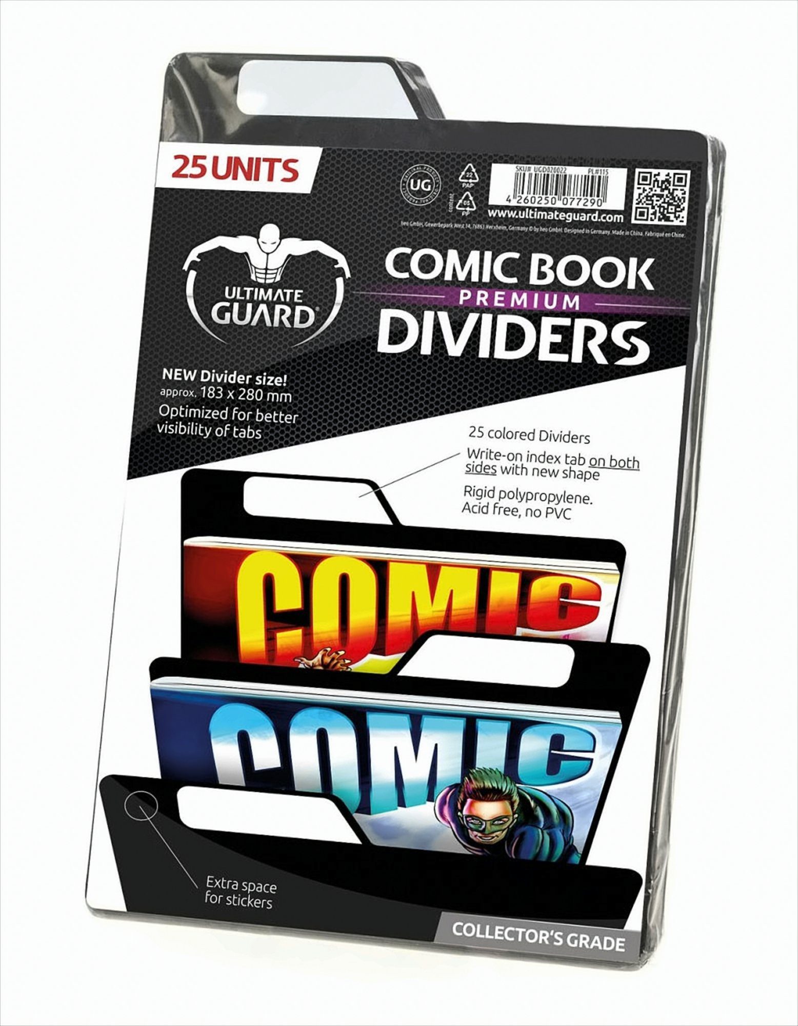 Sammelkarte UG Premium Comic Book Dividers Black 25ct
