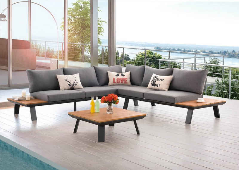 AISER Gartenlounge-Set AISER Royal Garten Lounge -Samoa- mit Tisch aus Misanbar Kunstholz