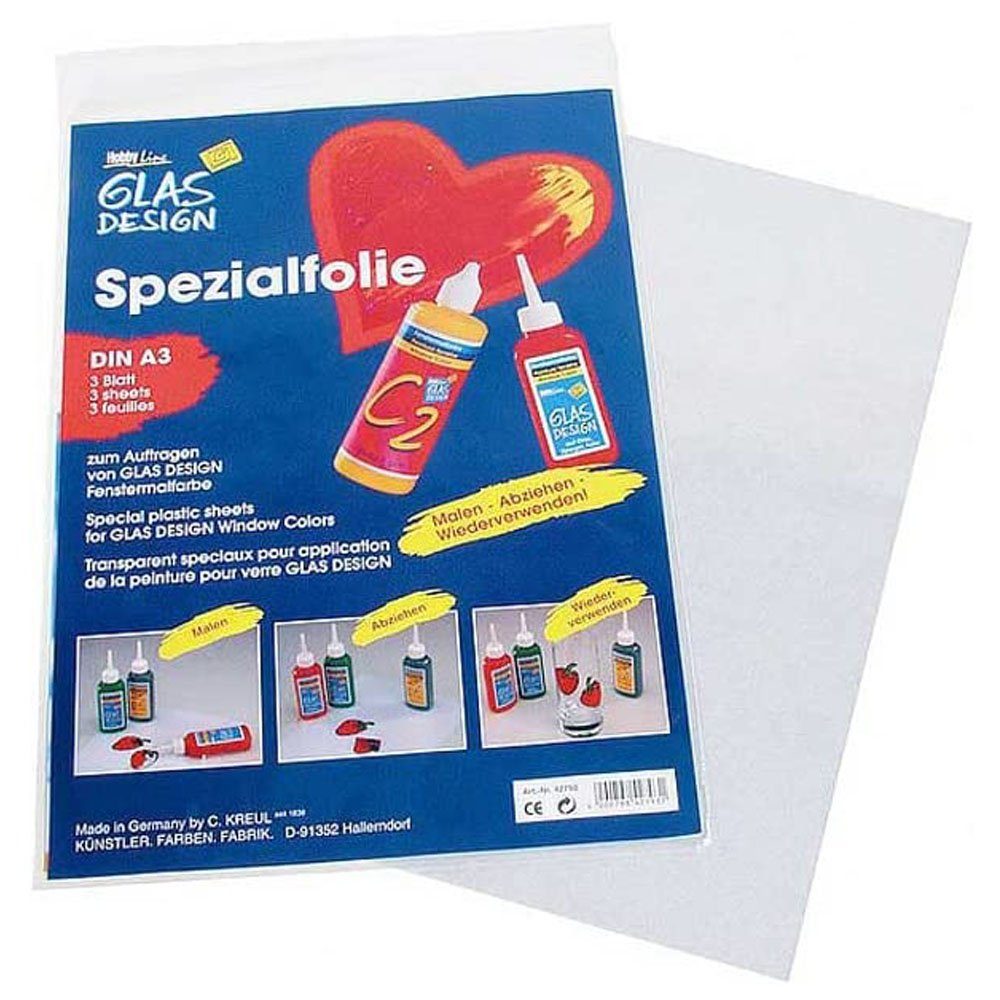 Kreul Sticker KREUL Spezialfolie Hobby Line "Glas Design", DIN A4