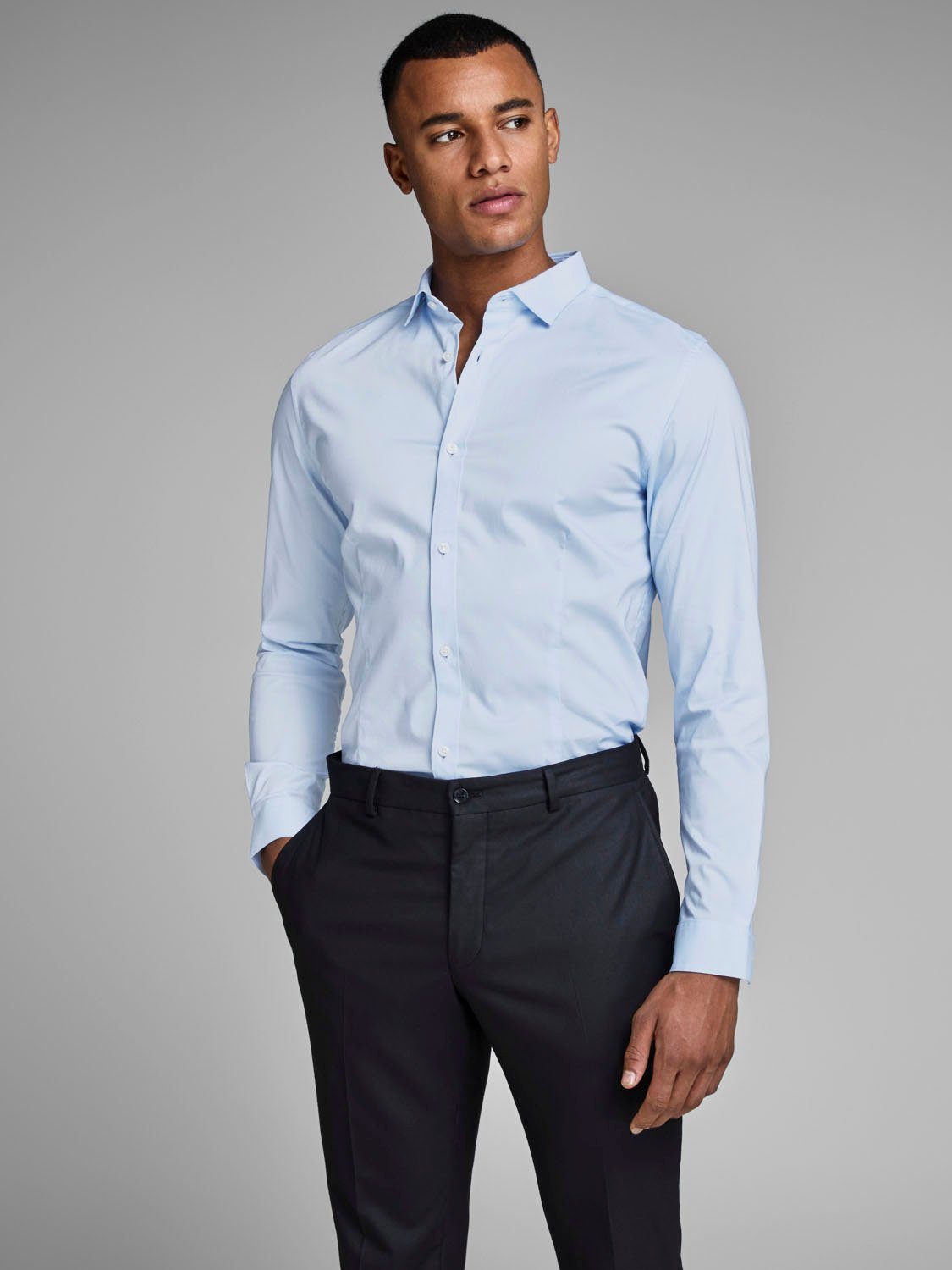 Jack & Jones Businesshemd PARMA hellblau