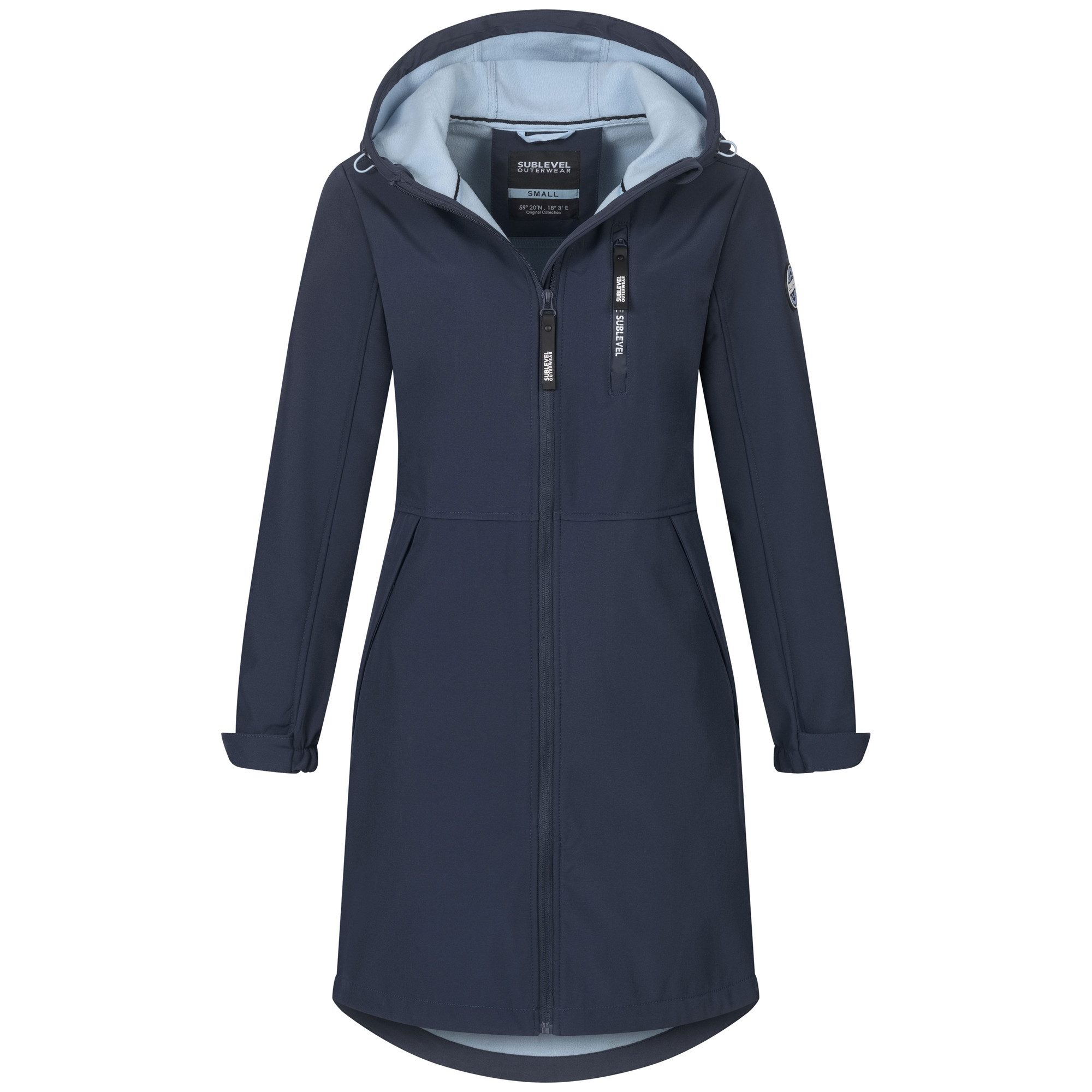 SUBLEVEL Softshelljacke Damen Jacke Übergangs Frühling Herbst Outdoor Regen Softshell