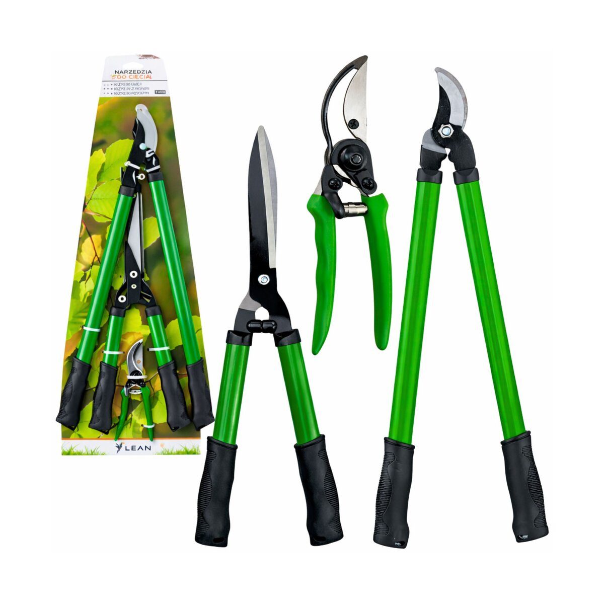 Wisam Heckenschere Gartenheckenscheren-Set mit Koffer 3-tlg.