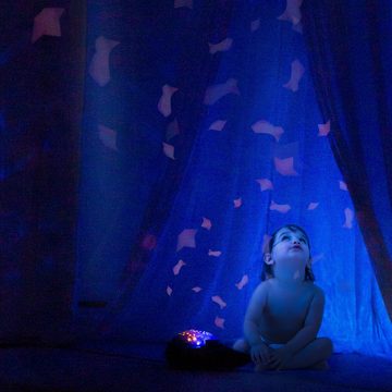 Pabobo LED Nachtlicht "Aqua Dream Wal" mit Wellen-Projektion und sanften Melodien Einschlafhilfe Angelcare