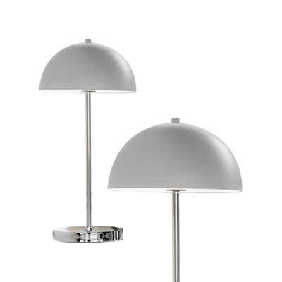 mokebo Tischleuchte »Die Erhabene«, kabellos in Chrom Metall, auch als aufladbare Lampe, dimmbare Schreibtischlampe oder Tischleuchte in Silber bzw. Weiß