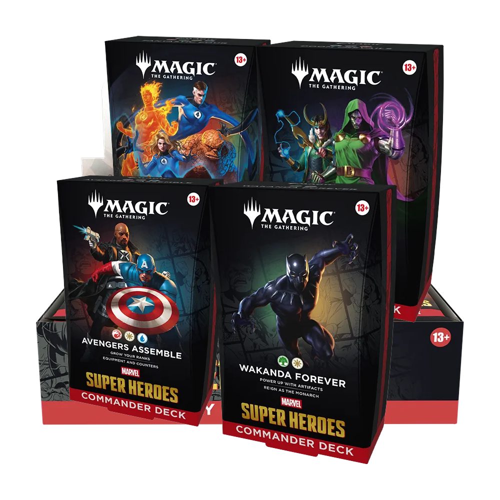 Wizards of the Coast Sammelkarte Magic The Gathering Marvel Super Heroes Commander Deck Display EN