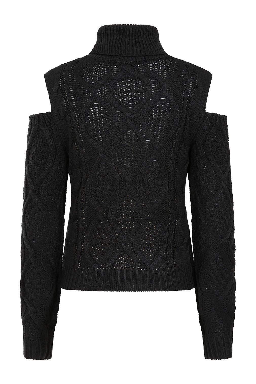 Banned Strickpullover Cozy Riot Jumper Strickpullover Gothic Zopfmuster