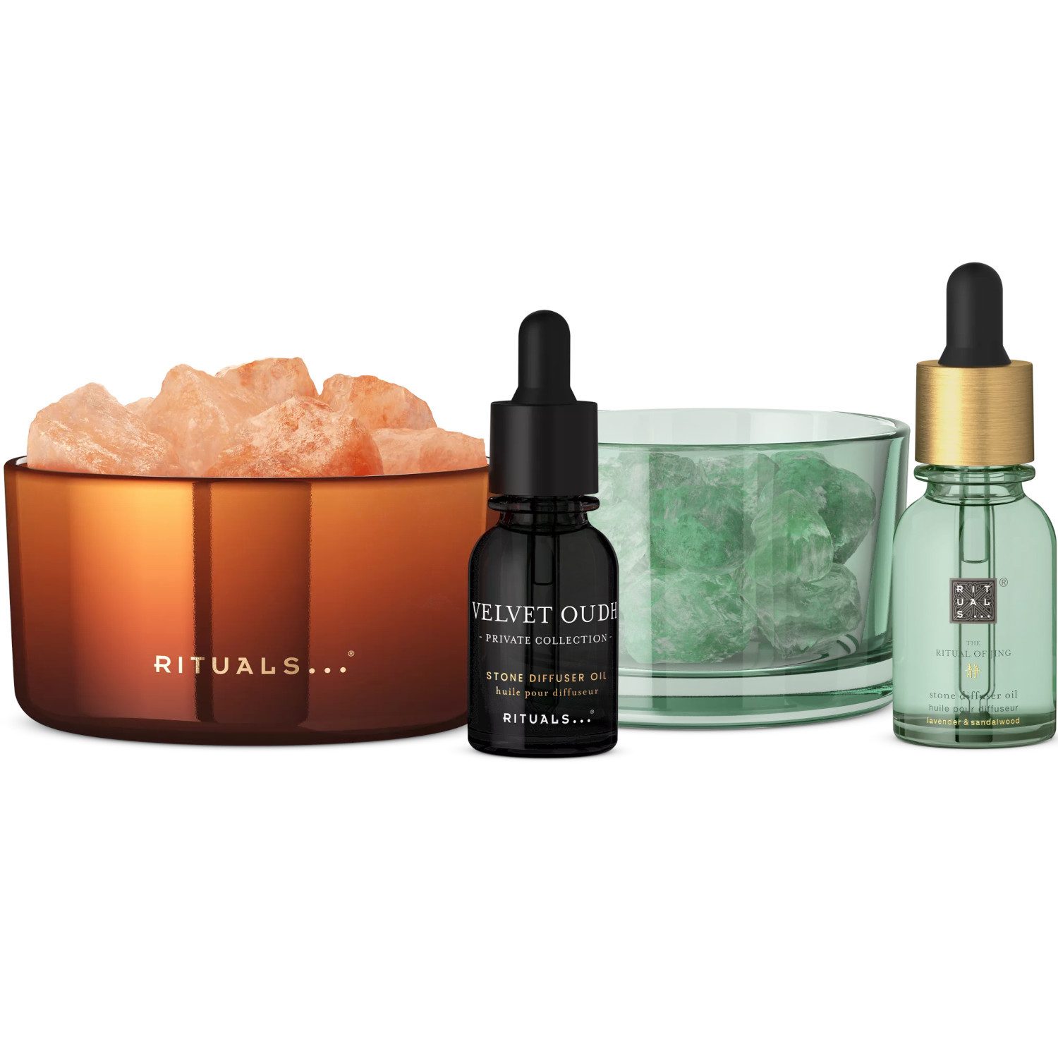 Rituals Raumduft Rituals Velvet Oudh & Jing Diffuser Set – 2x20 ml (Doppeltes Duft-Erlebnis: orientalisch & entspannend, 2-St)