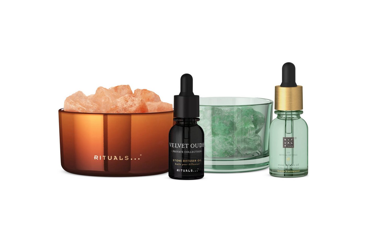 Rituals Raumduft Rituals Velvet Oudh & Jing Diffuser Set – 2x20 ml (Doppeltes Duft-Erlebnis: orientalisch & entspannend, 2-St)