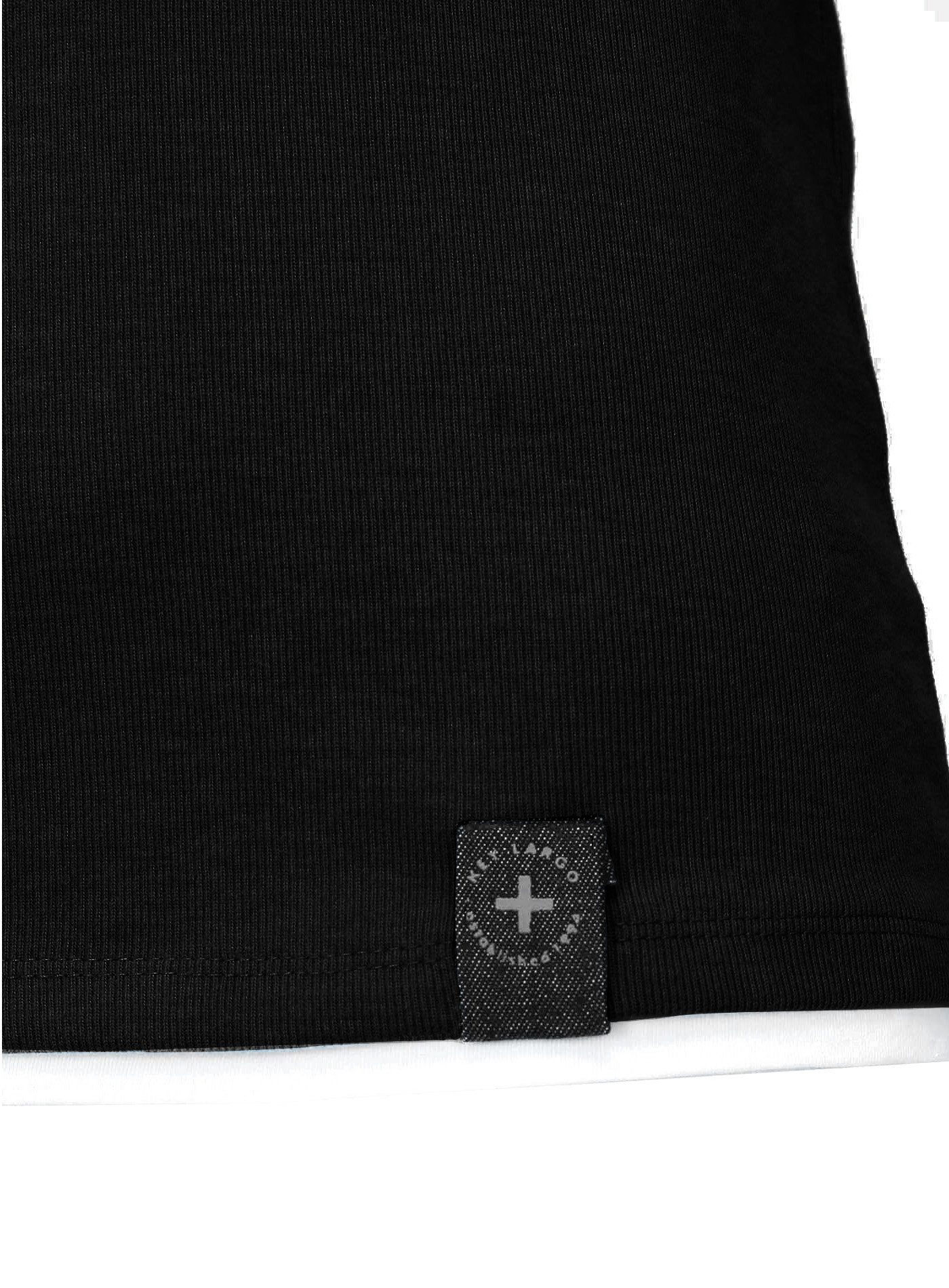 Langarmshirt in Layer-Optik schwarz SARASOTA MSW Key Largo