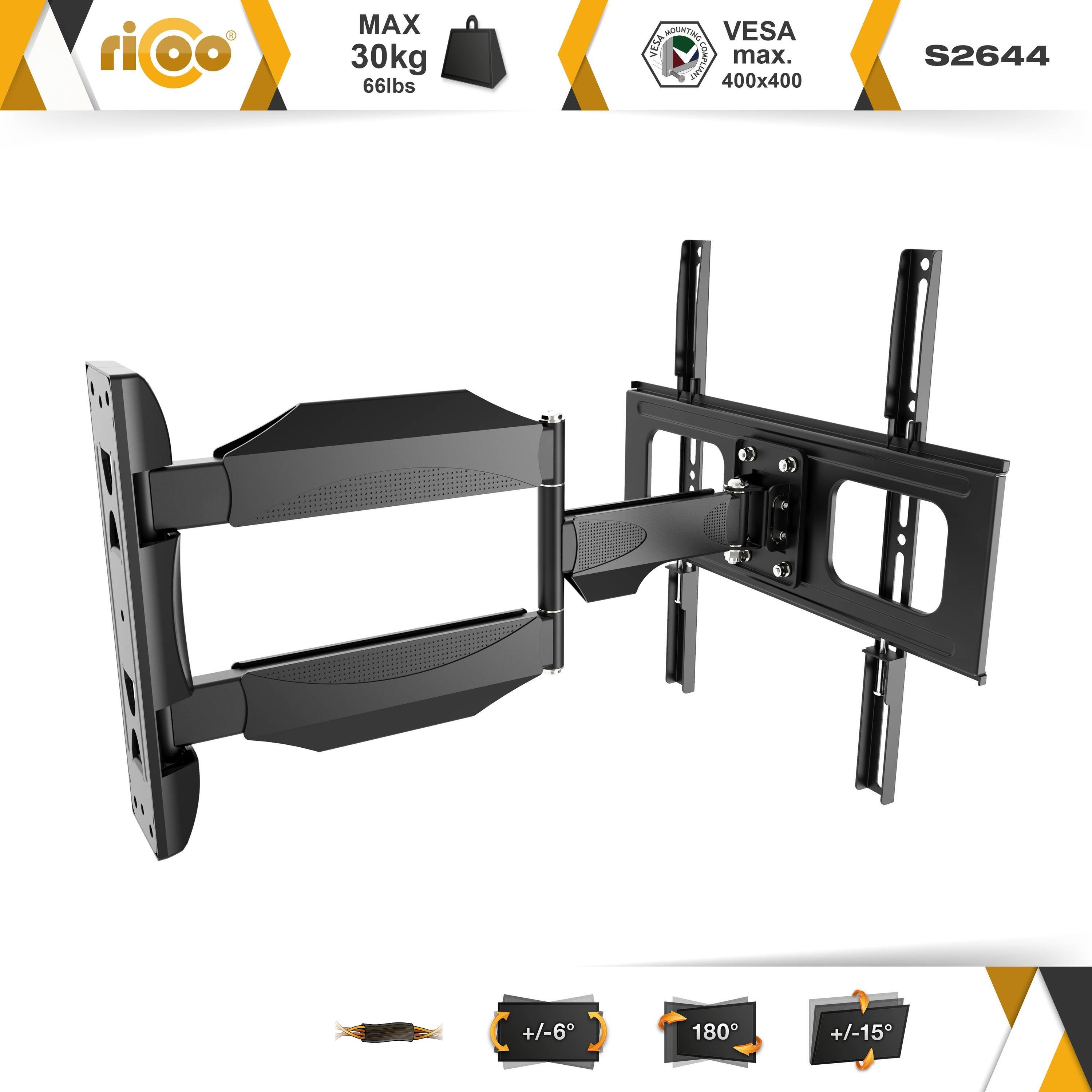 ausziehbar Halter 400x400) (bis universal neigbar RICOO S2644 55 TV-Wandhalterung, Zoll, schwenkbar Fernseher VESA