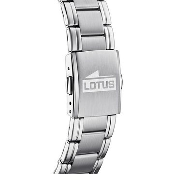 Lotus Quarzuhr Lotus Herrenuhr Multifunktion Armbanduhr, (Analoguhr), Herren Armbanduhr rund, groß (ca. 42mm), Edelstahl, Fashion