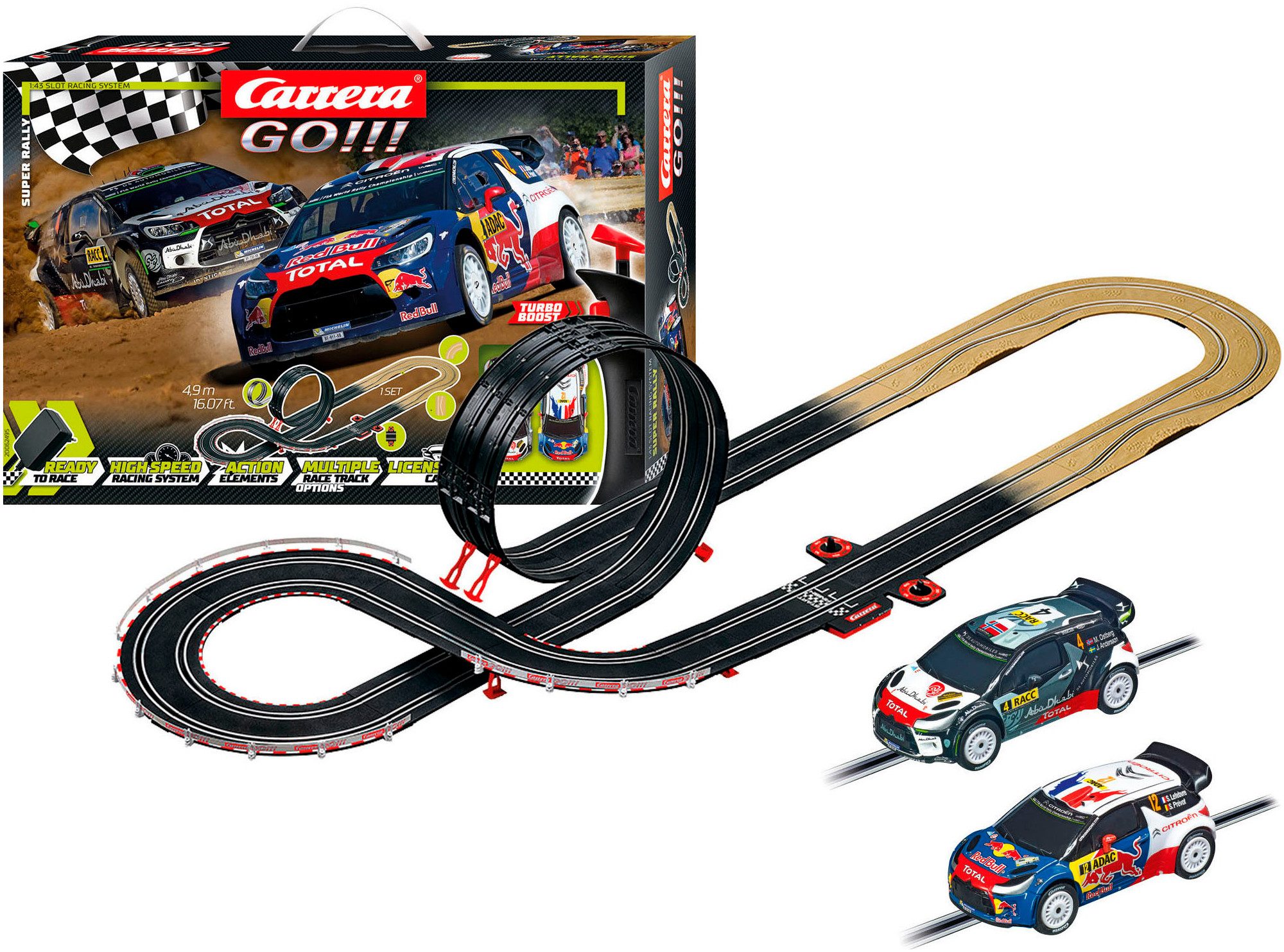 Autorennbahn Carrera GO!!! - Super Rally