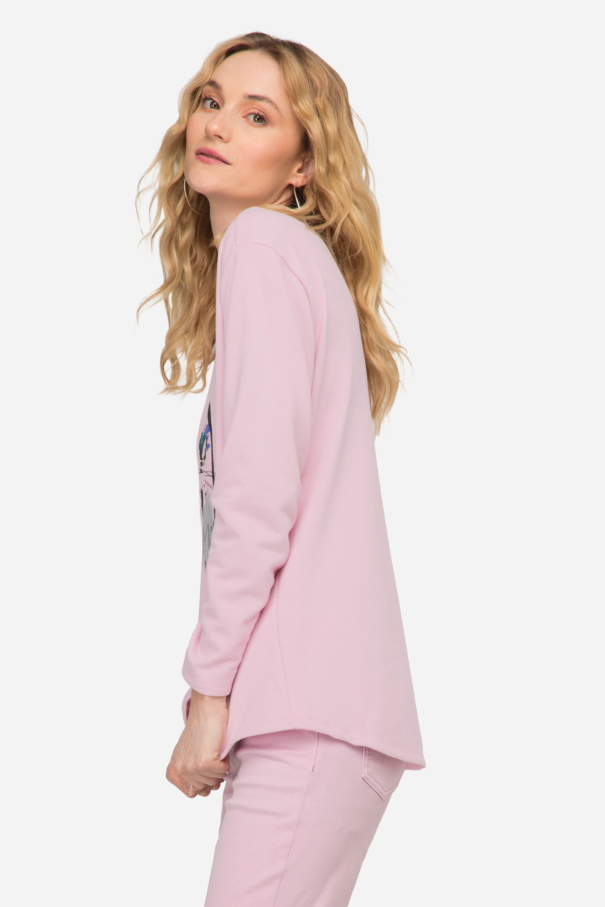 Laurasøn Sweatshirt Sweatshirt oversized Robben Print Rundhals Langarm