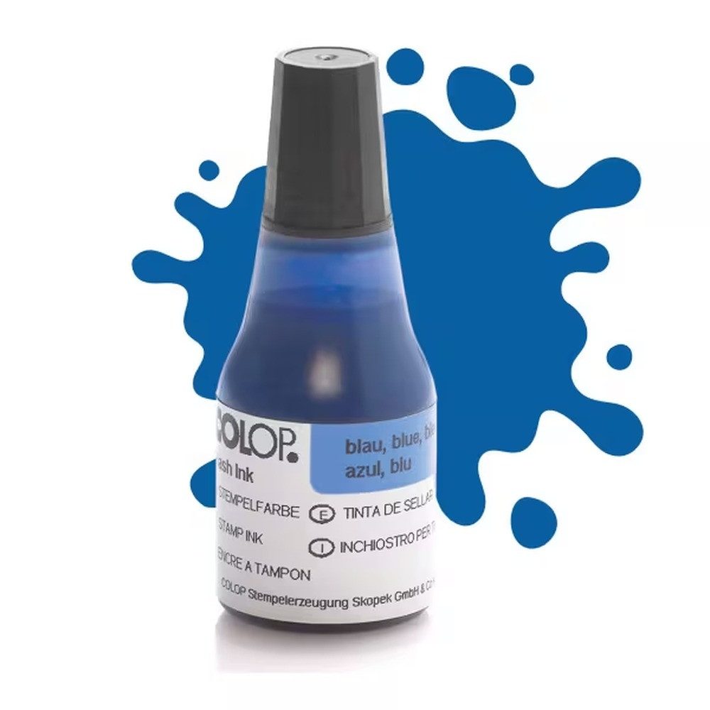 COLOP COLOP Stempelfarbe blau 25,0ml Stempelfarbe