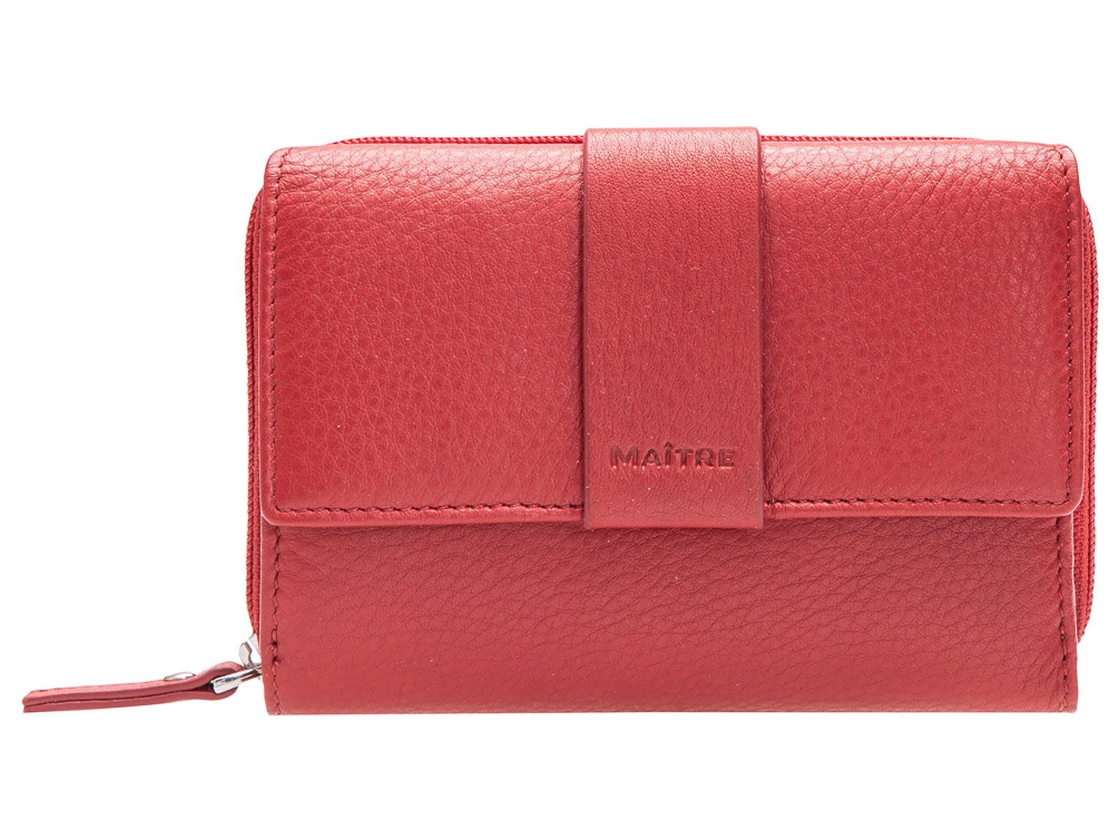 Maître Geldbörse Kirschroth Diethilde Purse Mh12Fz 4060001412 Portmonnaie Leather Walle (Stück, 1-tlg., 1), Kirschroth Diethilde