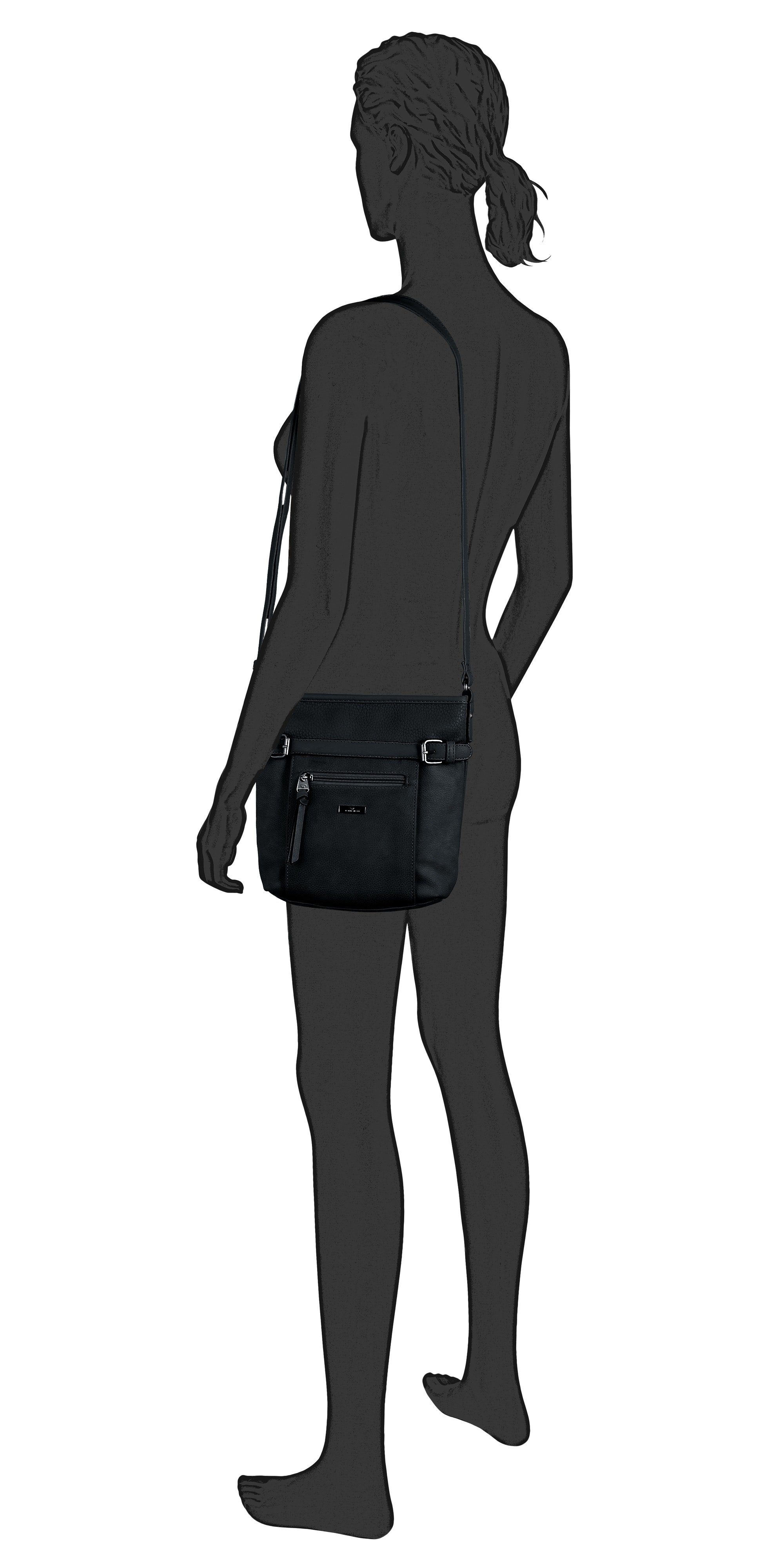 TOM TAILOR Umhängetasche JUNA, mit Details in Metallic Optik günstig online kaufen