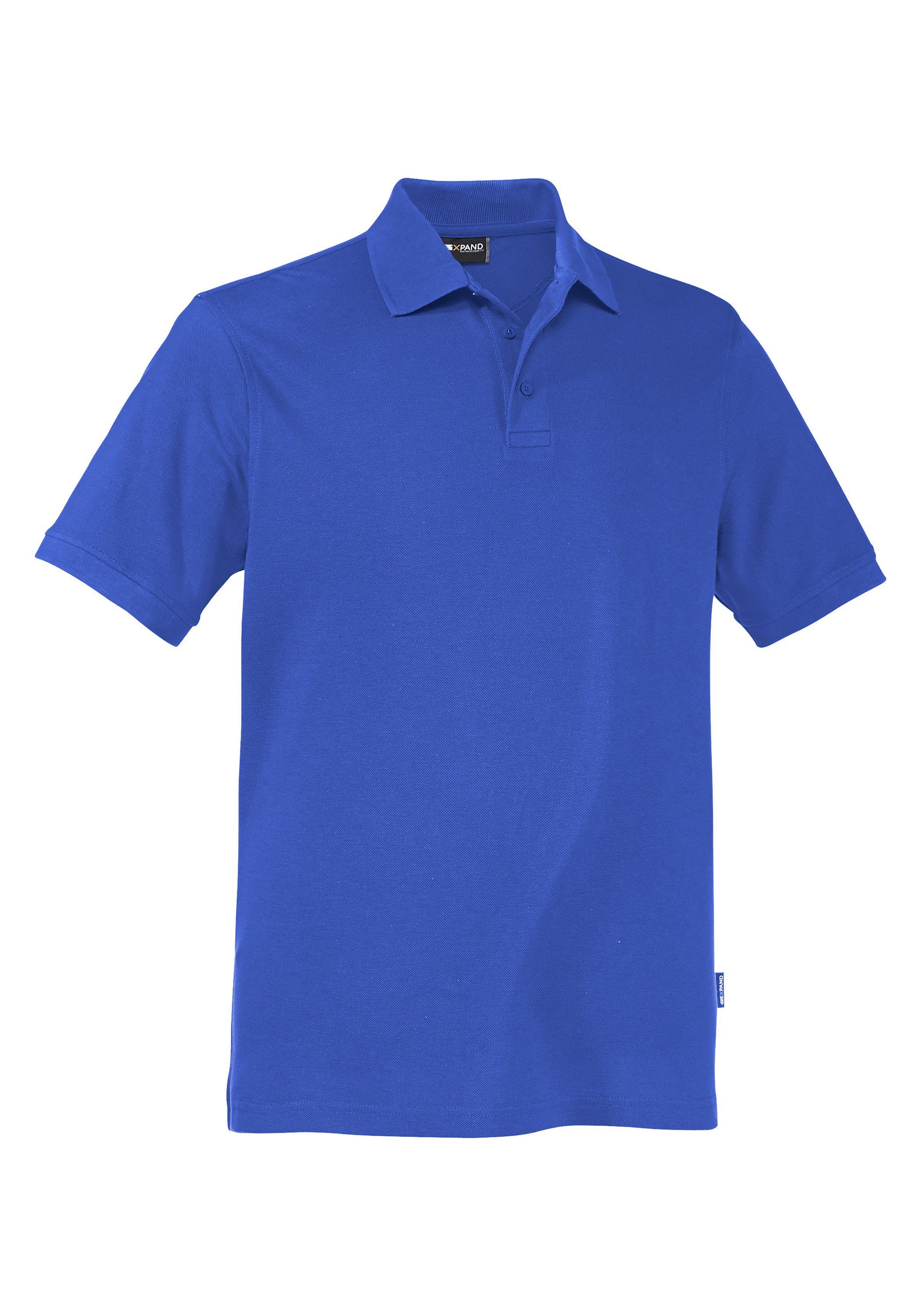 Expand Poloshirt in Übergröße royalblau