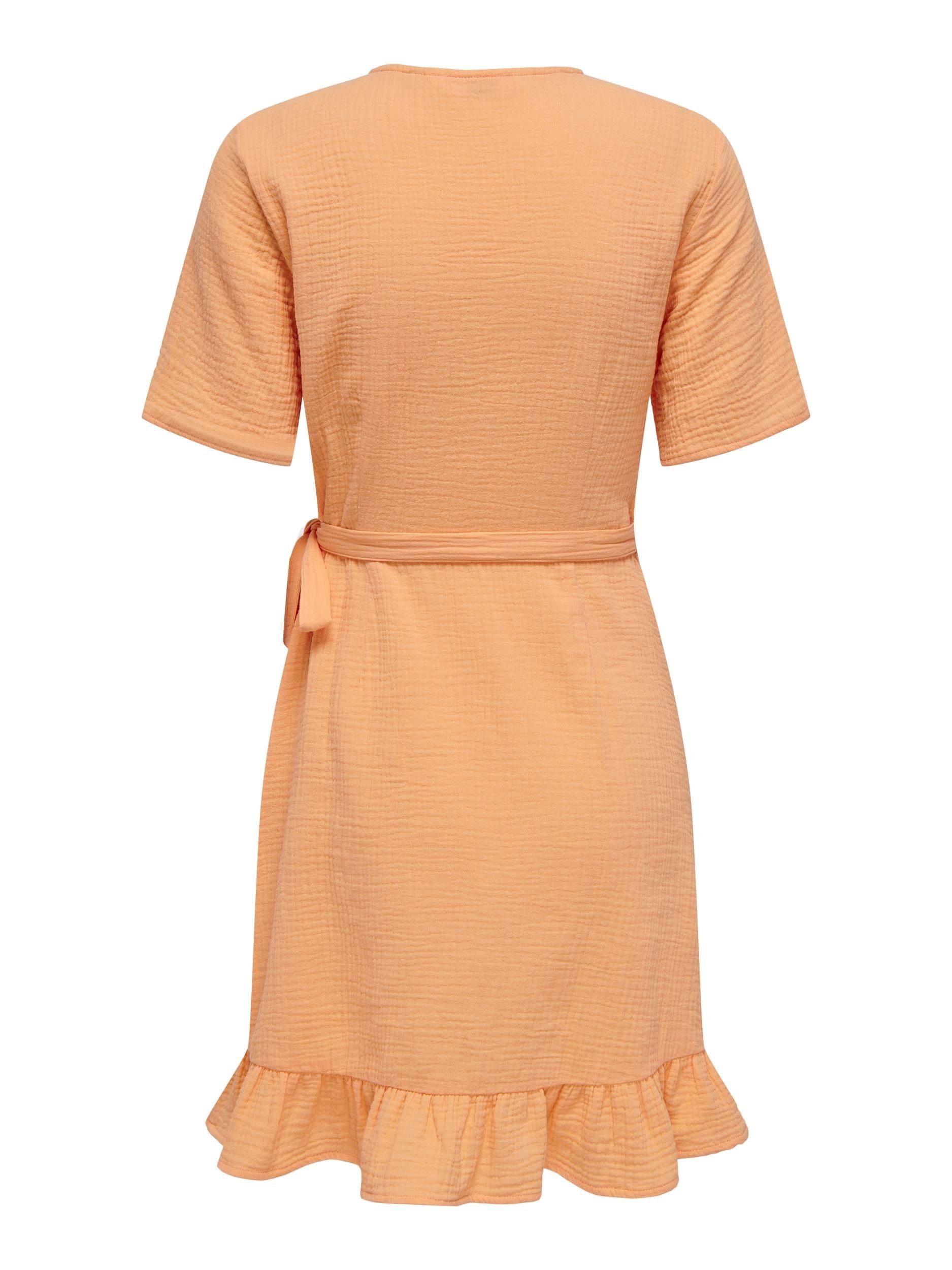 ONLY Midikleid ORANGE CHIFFON