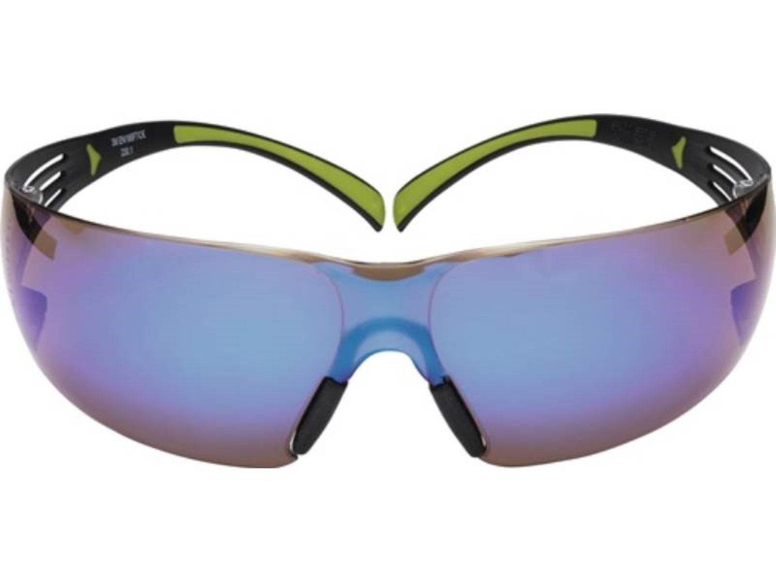 3M Arbeitsschutzbrille Schutzbrille SecureFit-SF400 EN 166,EN 172 Bügel schwarz grün,Scheib