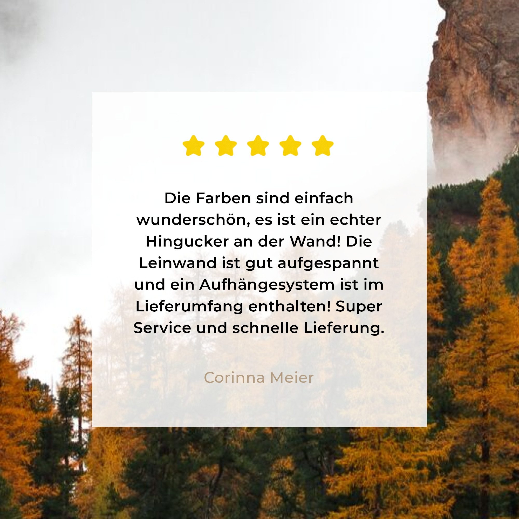 OneMillionCanvasses® Leinwandbild Kiefer - Herbst - Berg - Landschaft, Fotodruck (1 St), Leinwand Canvas Wandbild, Wanddekoration 20x30 cm – Bild 5 von 5