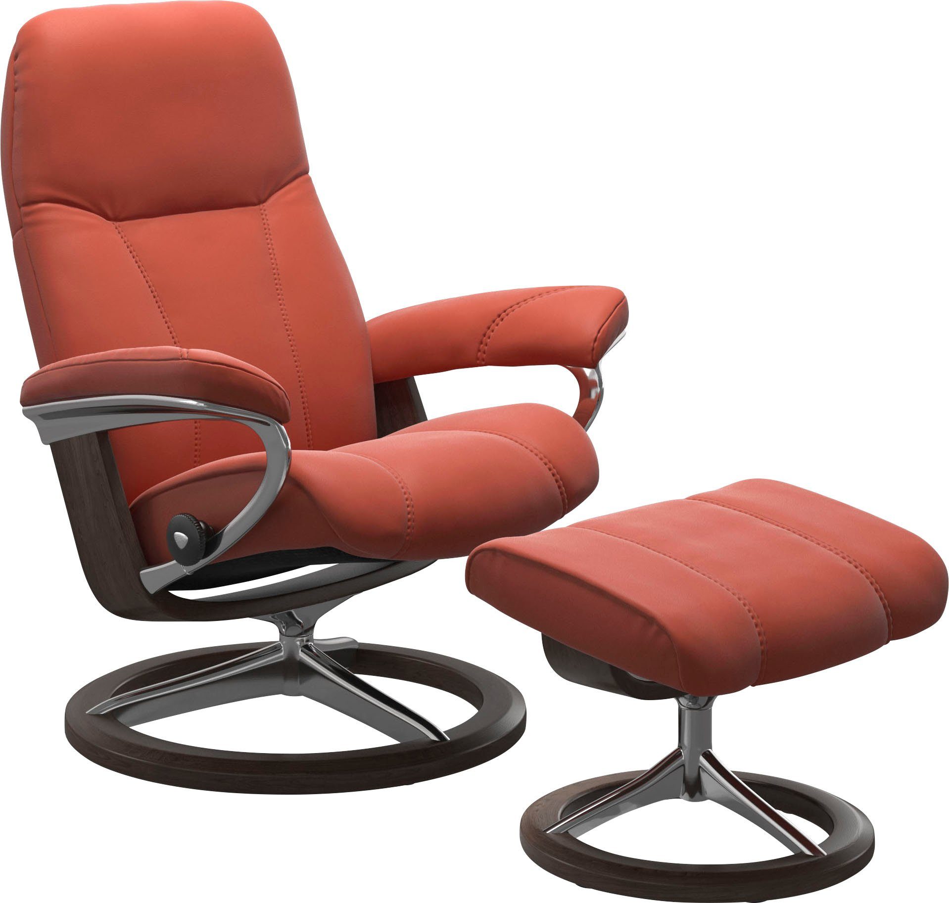 Stressless® S, Wenge Relaxsessel Signature Größe Base, Consul, Gestell mit