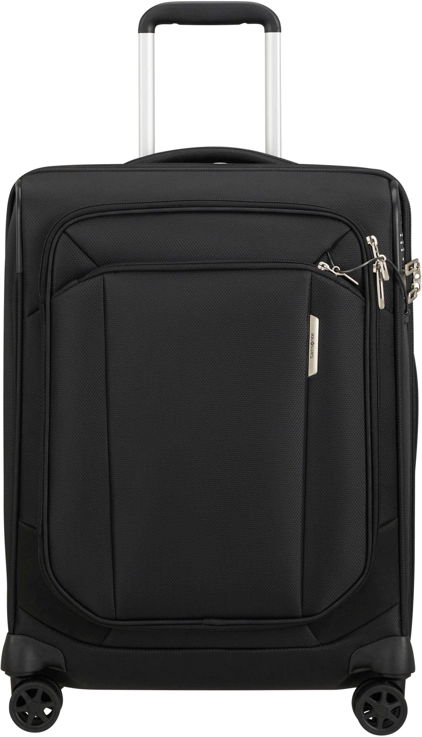 Samsonite Weichgepäck-Trolley Respark, ozone black, 55 cm, 4 Rollen, mit Volumenerweiterung