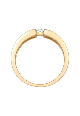 Elli DIAMONDS Verlobungsring Verlobung Diamant 0.14 ct. 585 Gelbgold