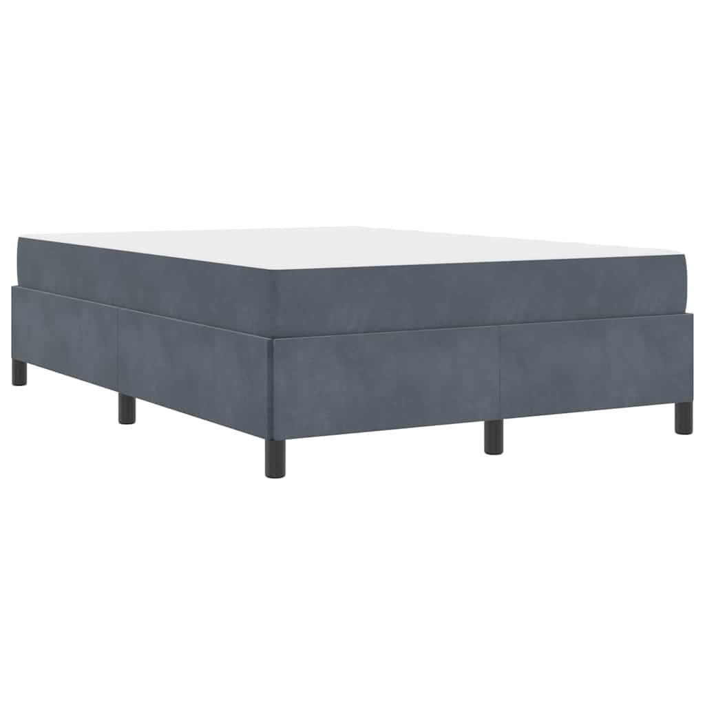 vidaXL Bett Bettgestell Dunkelgrau und Grau günstig online kaufen