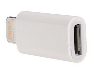 ENGELMANN Lightning auf microUSB Buchse, EnM0555 Adapter Lightning zu Micro-USB
