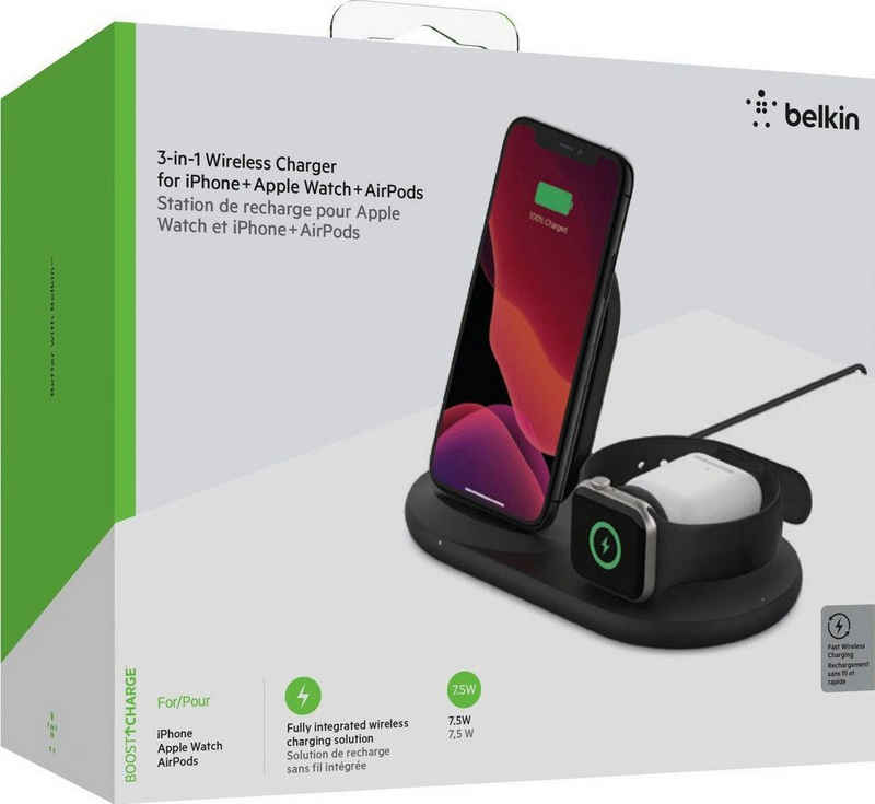 Belkin »3-in-1 Wireless Ladestation f. Apple« Wireless Charger