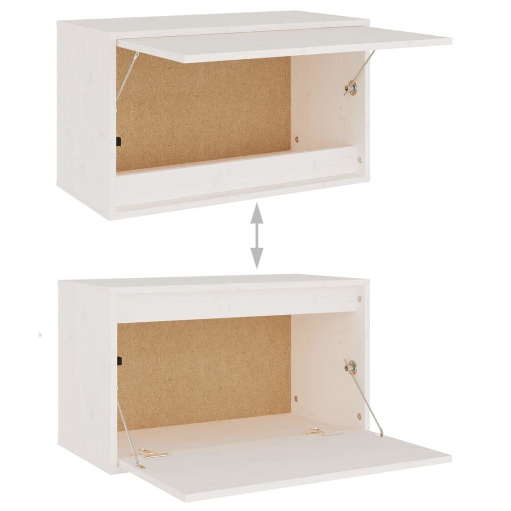 Kiefer TV-Schrank vidaXL Massivholz Stk. 5 (5-St) Weiß TV-Schränke