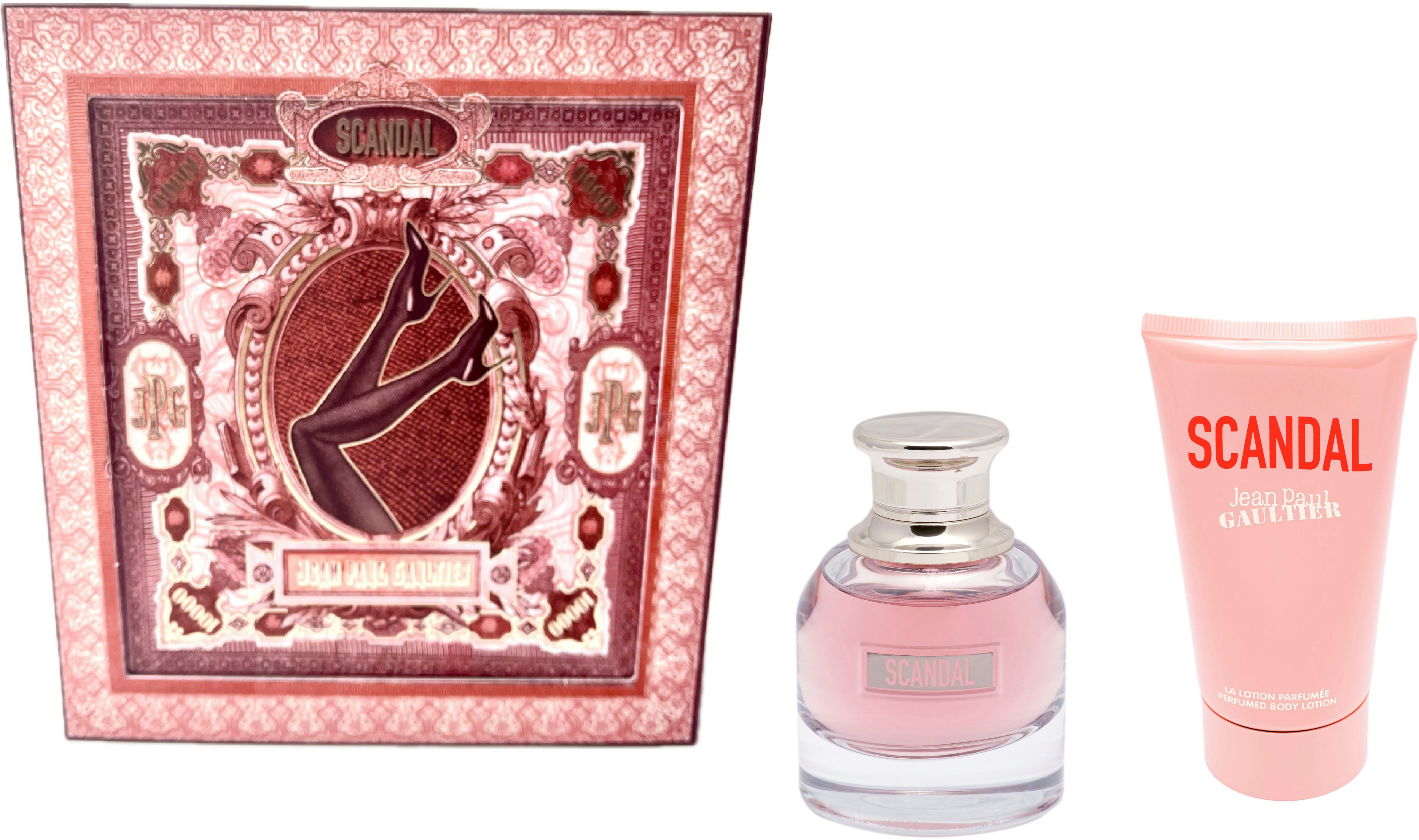 JEAN PAUL GAULTIER Duft-Set SCANDAL, 2-tlg., Geschenkset: EDP 50ml + Bodylotion 75ml