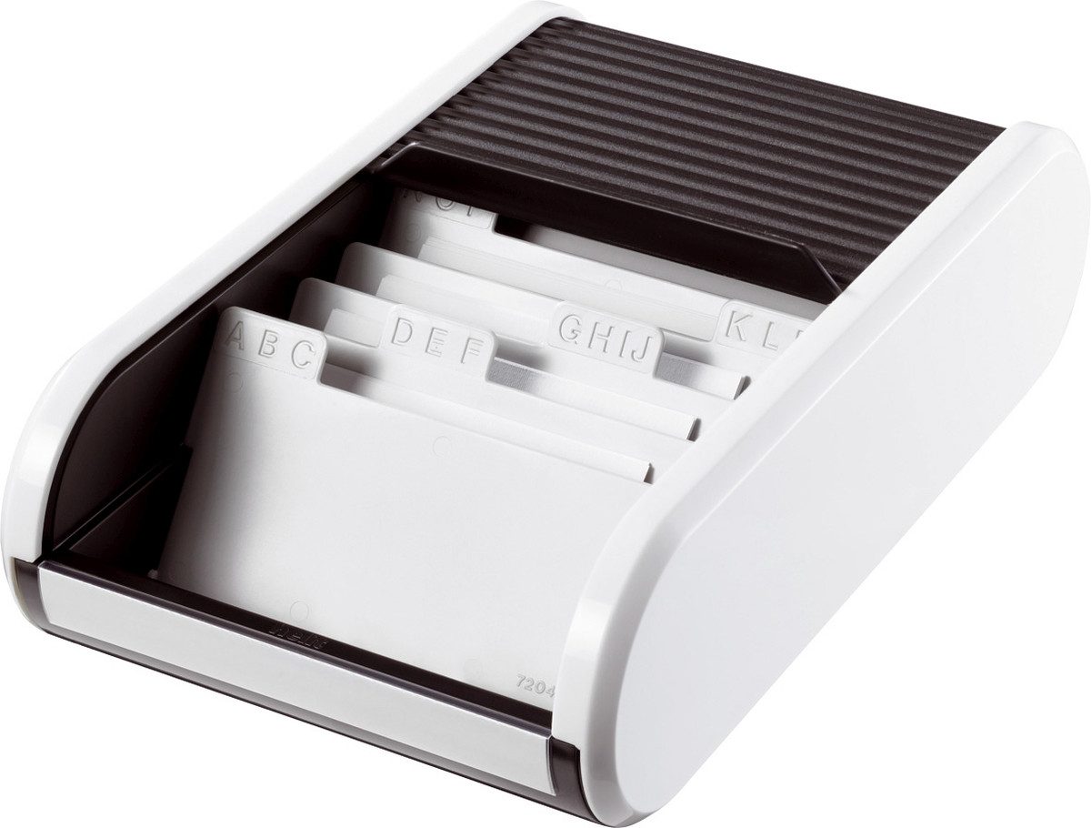 HELIT Visitenkartenhülle Visitenkartenbox Serie Linear weiß/schwarz