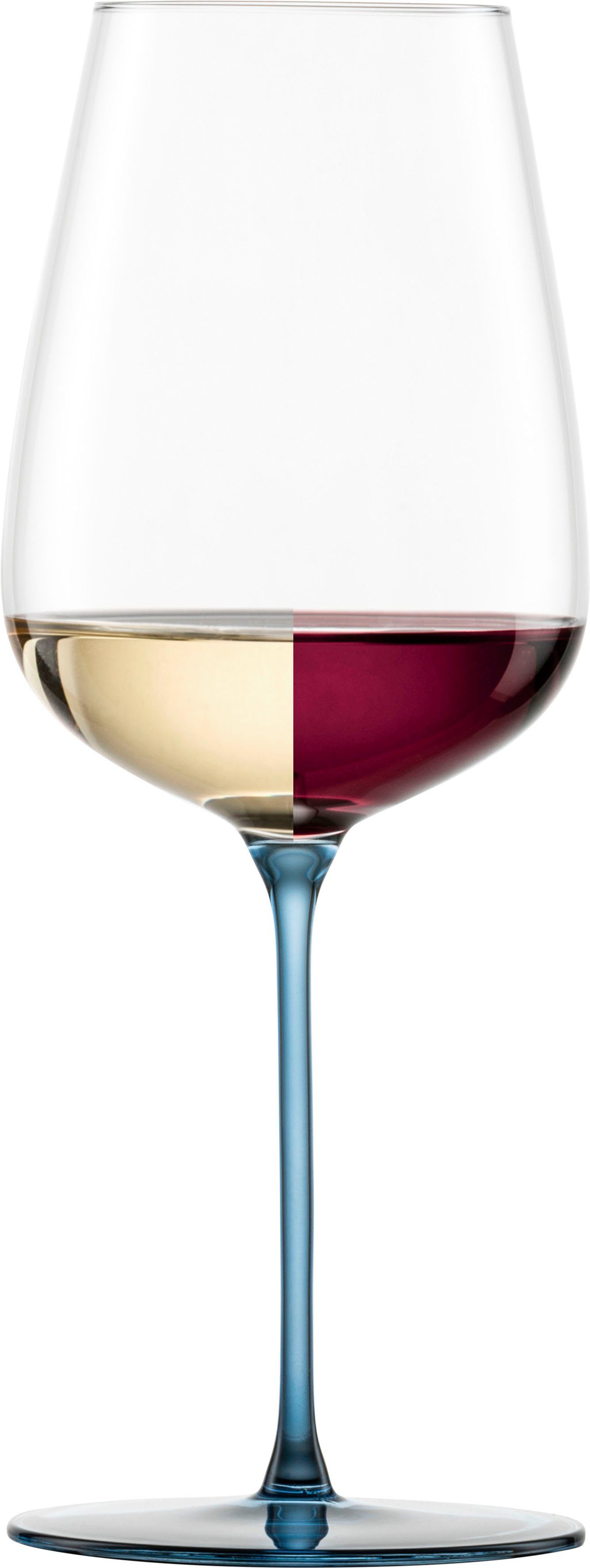 Eisch Germany Weinglas INSPIRE SENSISPLUS, Made in Germany, 2-tlg., Kristallglas, die Veredelung der Stiele erfolgt in Handarbeit, 2-teilig